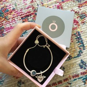 Pandora Moments Heart & Angel and Moon & Night Sky Bracelet